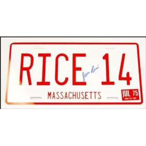 Jim Rice Signed License Plate   NFL Dinner Sets