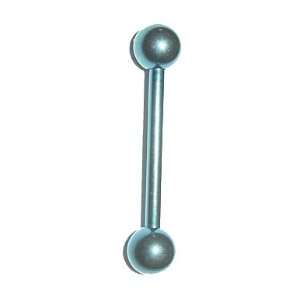   23 Titanium Tongue Ring will not lose its Ice Blue Color Jewelry