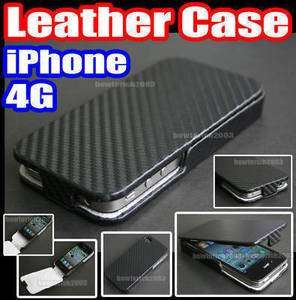   Flip Leather Case Cover Pouch for Apple iPhone 4 4G 4th 4S  