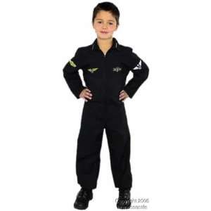   Top Gun Air Force Pilot Costume (SizeX small 4 6) Toys & Games