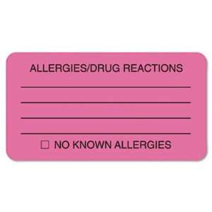  Allergies/Drug Reaction Labels 3 1/4 x 1 3/4 Electronics