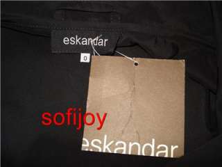   975 eskandar sz 0 RAIN PONCHO/coat/jacket w/HOOD black Made in England
