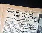 NOTRE DAME Fighting Irish COLLEGE FOOTBALL National Champions 1949 Old 