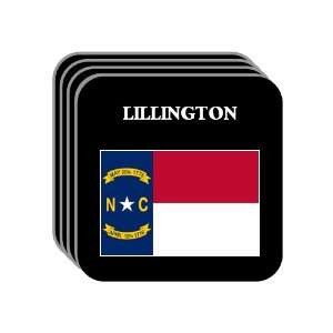 US State Flag   LILLINGTON, North Carolina (NC) Set of 4 Mini Mousepad 