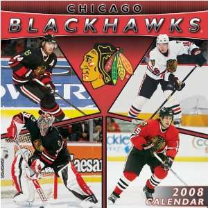 Chicago Blackhawks 12 x 12 2008 NHL Wall Calendar 