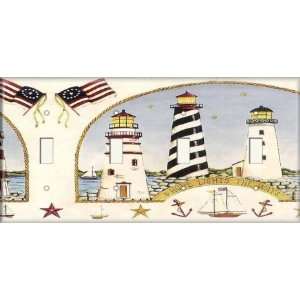  Four Switch Plate   American Lighthouses