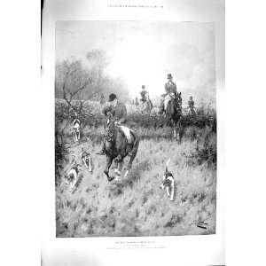   1900 FOX HUNTING HORSES LIGHTERMEN STRIKE FRESH WHARF