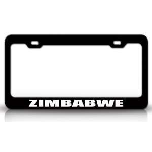  ZIMBABWE Country Steel Auto License Plate Frame Tag Holder 