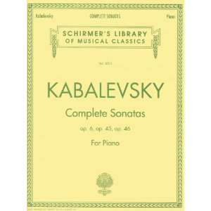  Kabalevsky   Complete Sonatas Opp. 6, 45, 46, Schirmer ed 