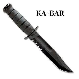 KABAR Black Serrated Edge Fighting Knife
