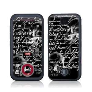  Liebesbrief Black Design Skin Decal Sticker for Motorola 