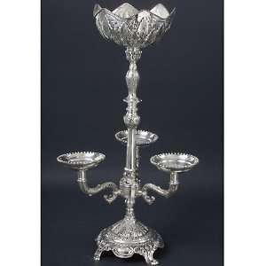  29 INCH SILVER PLATED CANDELABRUM   silver candelabra 