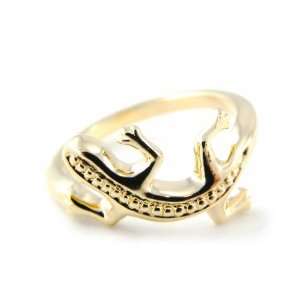  Ring plated gold Lézard.   Taille 58 Jewelry