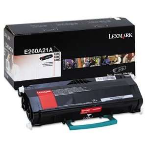  Lexmark E260A21A   E260A21A Toner, 3500 Page Yield, Black 