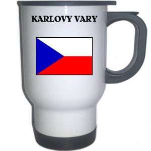  Czech Republic   KARLOVY VARY White Stainless Steel Mug 