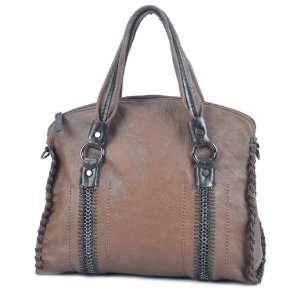 MSP00638BR Brown Deyce Karri Stylish Women Handbag Double handle 