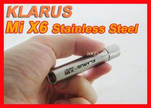 KLARUS MiX6 Stainless Steel Cree XP G R5 LED Mi X6 SS AAA Flashlight 