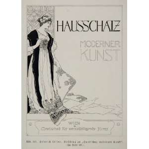   Hausschatz Kunst Heinrich Lefler   Original Print