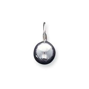  Sterling Silver 14MM Ball Leaver Back Earrings Jewelry