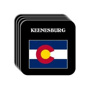  US State Flag   KEENESBURG, Colorado (CO) Set of 4 Mini 