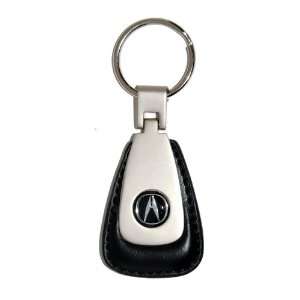  Acura Key Chain Fob   Leather / Brushed Finish Automotive