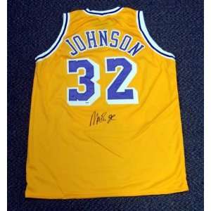   /Hand Signed Yellow LA Lakers Jersey PSA/DNA Sports Collectibles