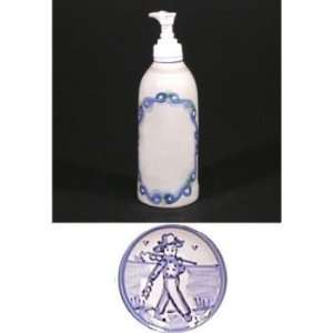  Dispenser Bottle, Fisherman Walking Pattern Kitchen 