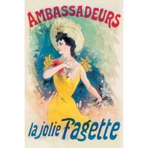  Ambassadeurs La Jolie Fagette   Poster by Jules Cheret 