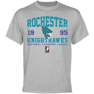  Rochester Knighthawks Established T Shirt   Ash Sports 
