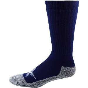   Cowboys Mens Navy Blue Gray Wool Trekker Socks