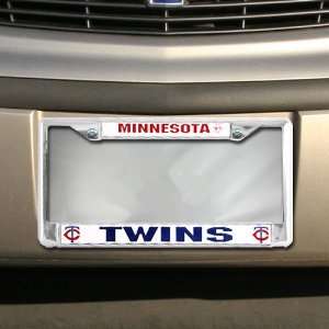  Minnesota Twins Chrome License Plate Frame Sports 