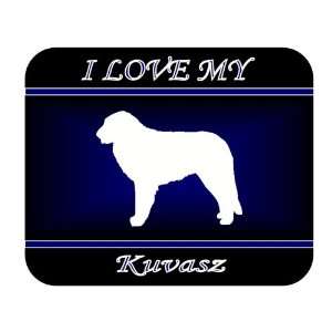  I Love My Kuvasz Dog Mouse Pad   Blue Design Everything 
