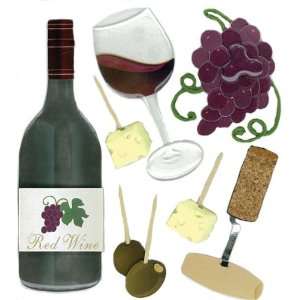  Wine Tasting Jolees Boutique Dimensional Stickers Arts 