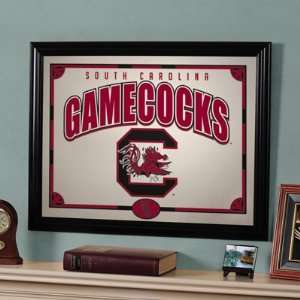  22 NCAA South Carolina Gamecocks Logo Framed Mirror