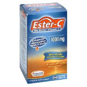  Ester C The Better Vitamin C, 1000 mg, 120 Tablets Health 