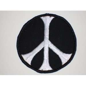  PEACE SIGN Embroidered Patch 2 3/4 DIA. Arts, Crafts 