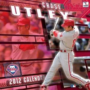  Chase Utley 2012 Wall Calendar 12 X 12