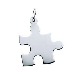  Rembrandt Charms Puzzle Piece Charm, .925 Sterling Silver 