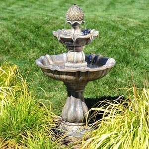  Classic Three Tier 39 Fiberglass Fountain Patio, Lawn & Garden