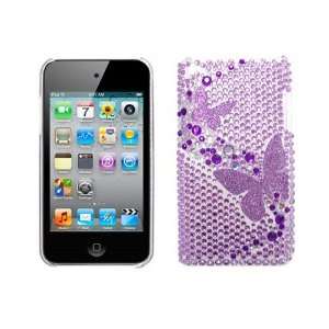  Modern Tech Purple Butterfly Diamante Case for Apple iPod Touch 