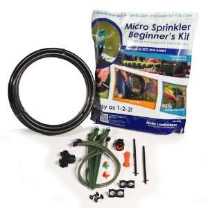  Micro Sprinkler Beginners Kit with 2 Green Stake 