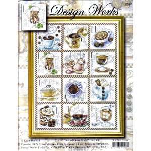   Cross Stitch Kit Coffee Break From Design Works Arts, Crafts & Sewing