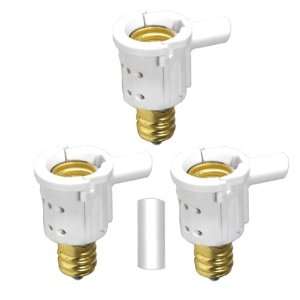 SMALL BASE CANDELABRA Dusk To Dawn Outdoor Light Control   3 Pack 75W 