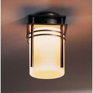   Banded 1 Light Semi Flush Outdoor Ceiling Fixture