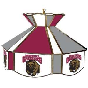   Montana Grizzlies Teardrop Stained Glass Swag Light