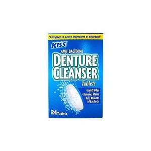 Anti Bacterial Denture Cleanser   24 tabs,(Kiss) Health 