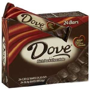 Dove Dark Chocolate Bar (24 Ct) Grocery & Gourmet Food