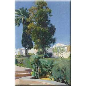 Corner of the Garden, Alcázar, Sevilla 20x30 Streched Canvas Art by 