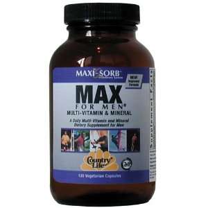 Country Life   MAX FOR MEN VEGICAPS 120 Health & Personal 