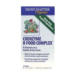  New Chapter Organics  Coenzyme B Food Comp 30 Tablets 